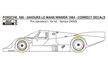 Decal – Porsche 956 „Newman“ - 24h Le Mans1984 - missing logo
